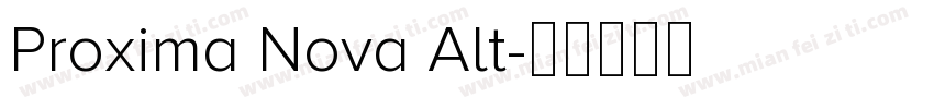 Proxima Nova Alt字体转换